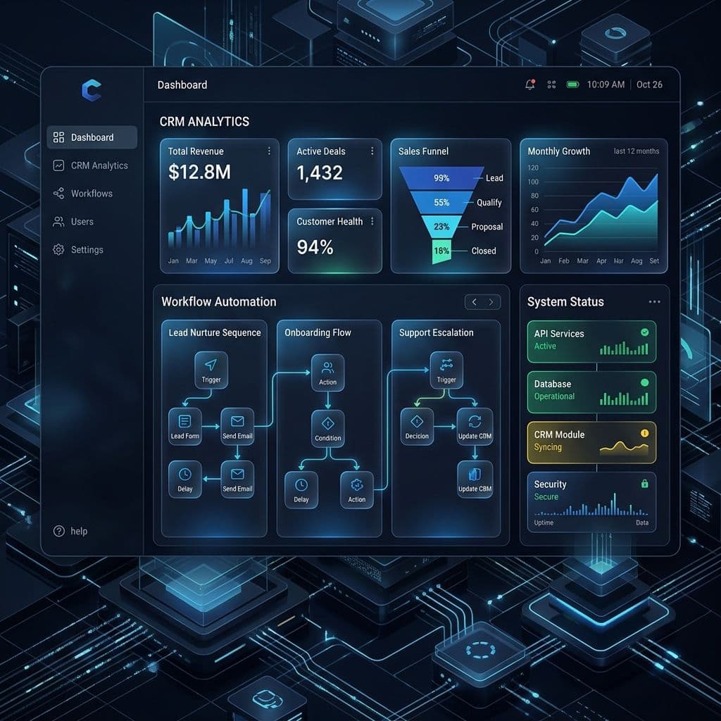 Custom Software Development Dashboard