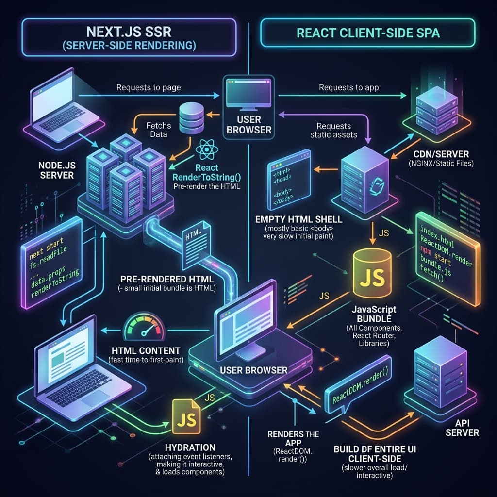 Next.js vs React SPA: Which Is Better for Enterprise Apps?