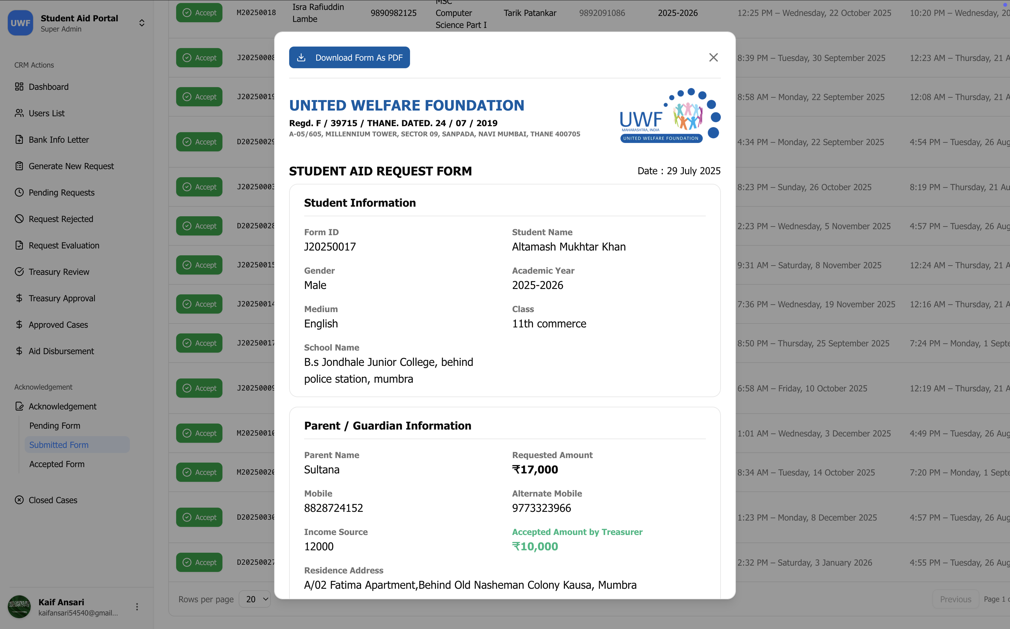 United Welfare Foundation screenshot 5