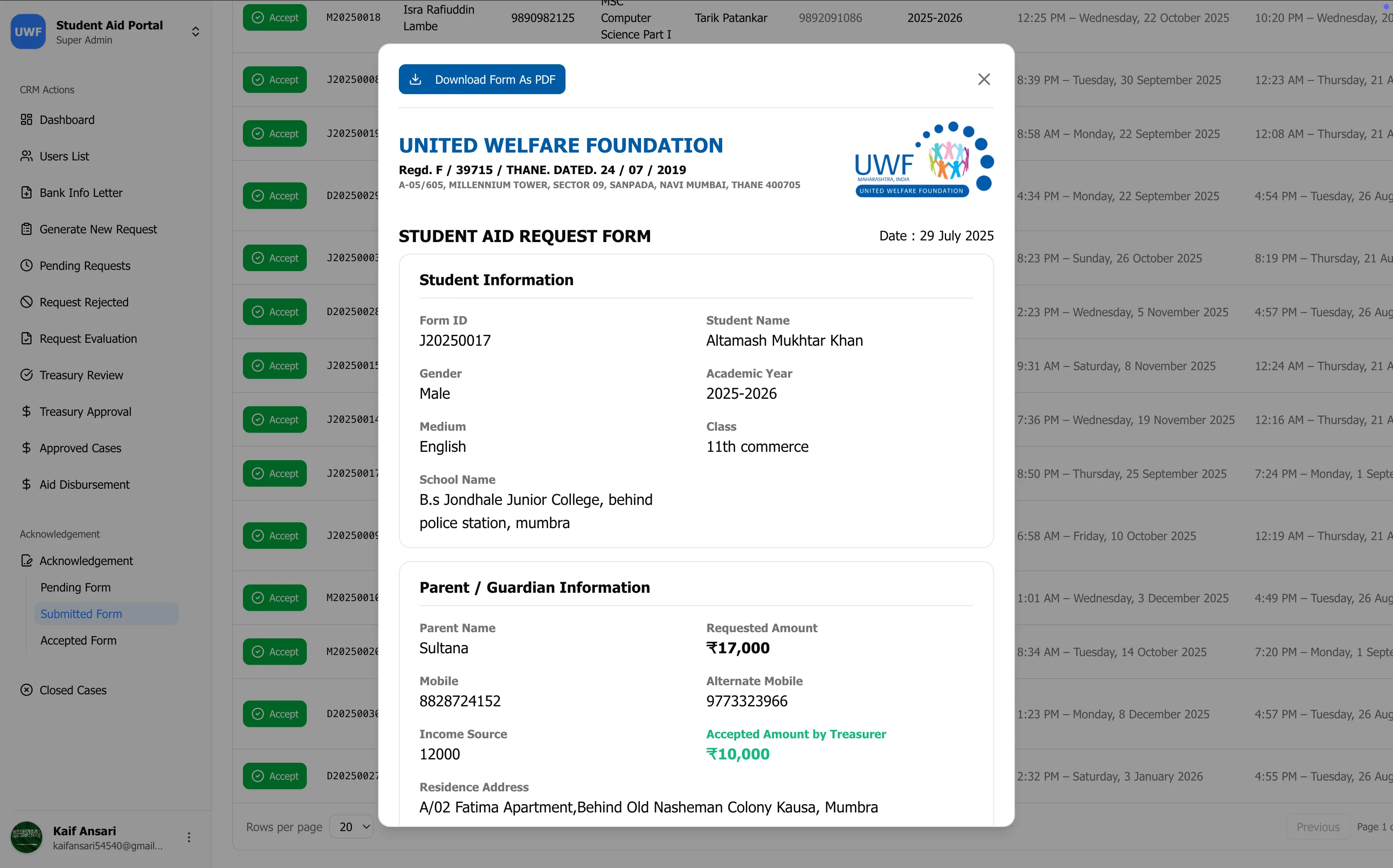 United Welfare Foundation screenshot 5